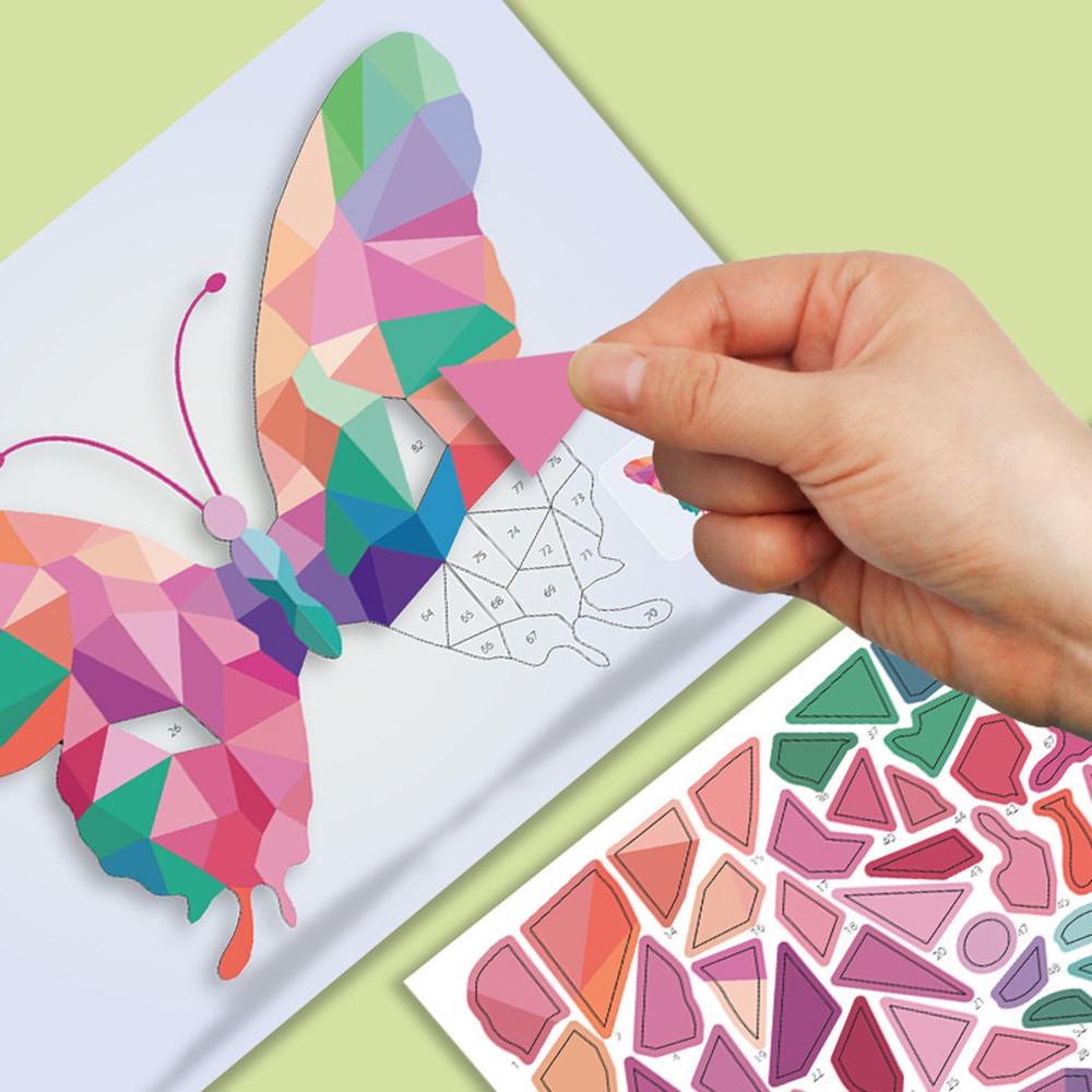 Creative 3D สัตว์จิ๊กซอว์ปริศนา Handmade สติกเกอร์การศึกษาความเข้มข้นการฝึกอบรมของเล่นเด็กของขวัญวัน