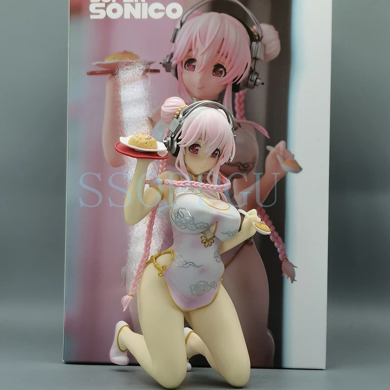 Emontoys Sonicomi SUPER SONICO Figure Cheongsam 1/7 Anime Girl PVC Action Figure Toy SONICO Statue G