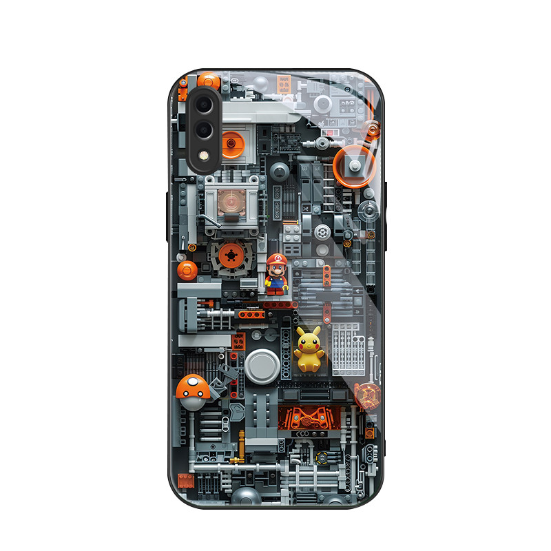 สําหรับ Samsung Galaxy A02& Samsung M02 , บล็อกตัวต่อ, บุคลิกภาพอินเทรนด์, เคสป้องกันโทรศัพท์ป้องกัน