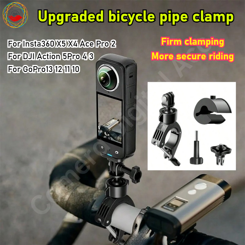 จักรยานรถจักรยานยนต์Handlebar MountสําหรับInsta360 X5 X4 Ace Pro 2 / GoPro13 12 / DJI Action 5Pro 4 3