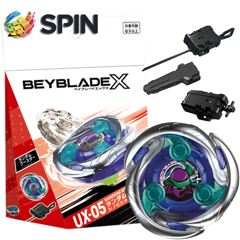 Bey X UX-05 Shinobi Shadow Gyro X พร้อม Launcher Grip ชุดสําหรับ ของเล่นเด็กสําหรับเด็กของขวัญวันเกิ