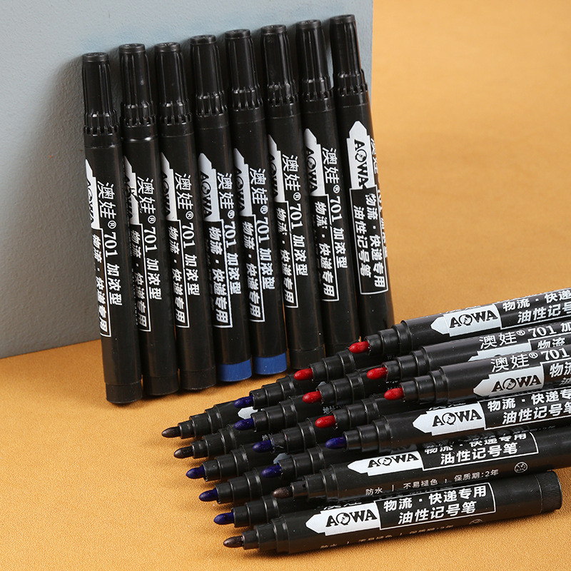 【5pcs】ปากกาเขียนกล่องไปรษณีย์ (กันน้ำ)มาร์คเกอร์ ปากกาMarker มาร์กเกอร์ ใช้เขียนกระดาษ มาร์คเกอร์ปากกา
