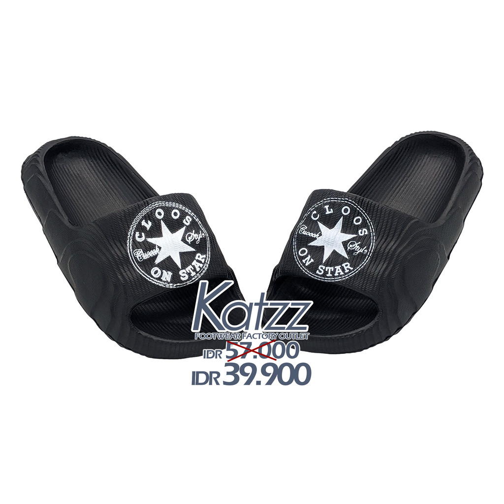 Katzz - รองเท้าแตะ Slop สําหรับผู้ชายล่าสุดขนาด 40-44 / รองเท้าแตะสําหรับแสดงรูปลักษณ์สบายๆ / รองเท้