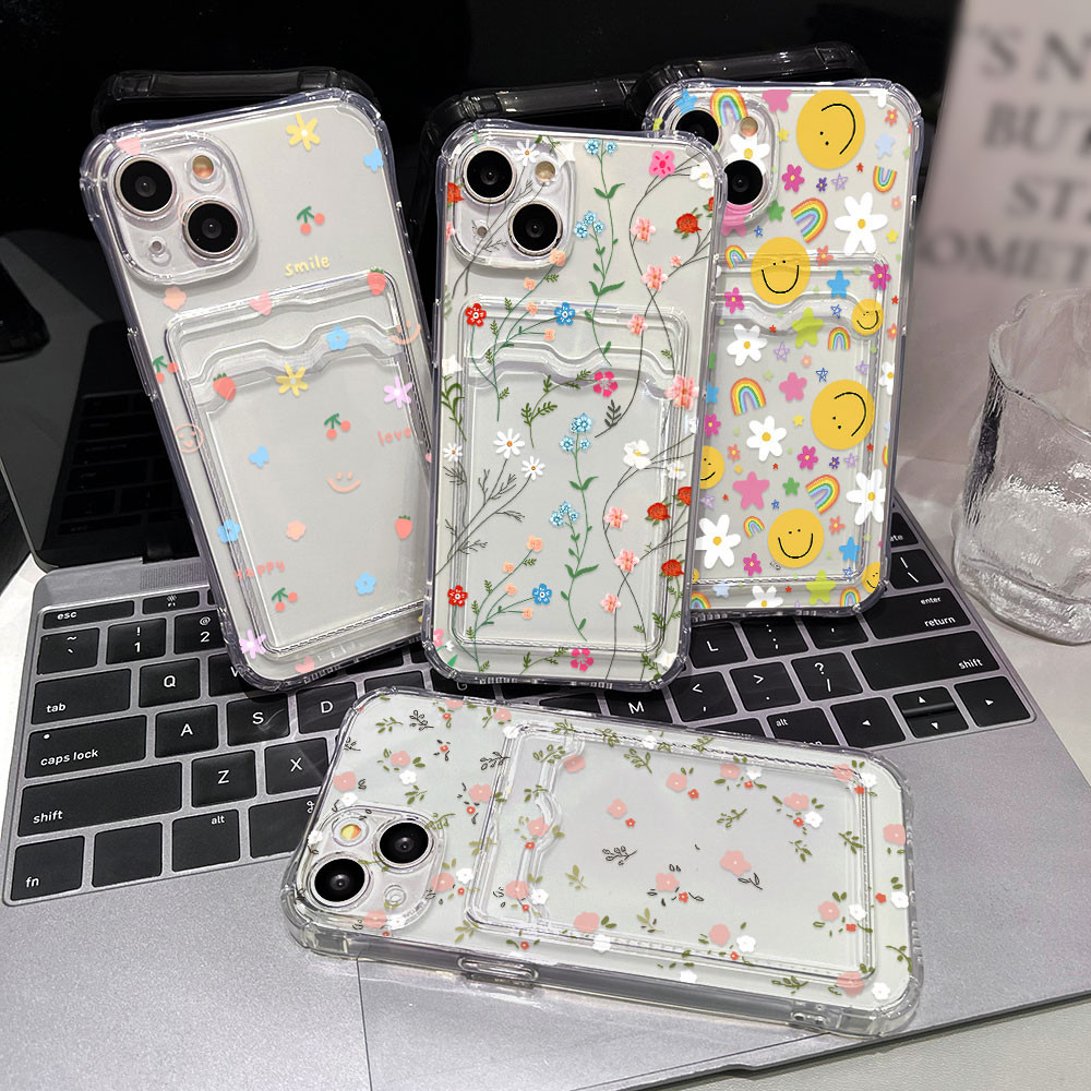 ที่ใส่บัตรซิลิโคนเคสทรศัพท์  Vivo Y21 เคส Y17s Y22 Y20 Y11 Y15s Y22 Y36 Y12s Y17 Y16 Y12 Y15 Y100 5G Y03 Y02s V30 Pro