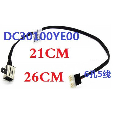 DC Power Jack พร้อมสายสําหรับ Dell Inspiron 7000 14 7460 7472 15 7572 7560 P61F P62F P74G แล็ปท็อป D
