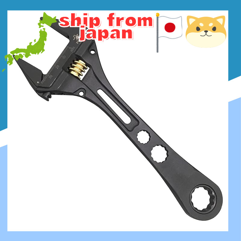 Fujiya Multifunctional Lightweight Monkey Wrench (Black Gold)