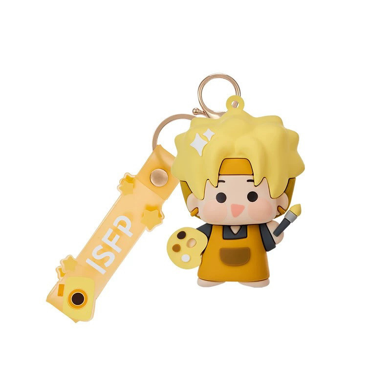 【Fast delivery】มินิ mbti พวงกุญแจ ของที่ระลึกmbti16 ตุ๊กตา การตกแต่ง จี้ยางนิ่ม