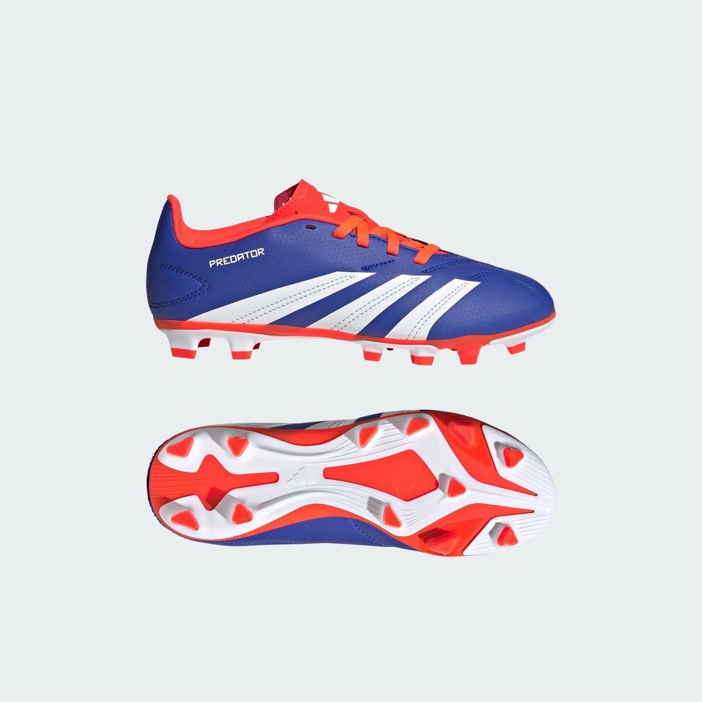 adidas ฟุตบอล รองเท้าฟุตบอล Predator Club Flexible Ground สำหรับเด็ก เด็ก สีน้ำเงิน IF6424