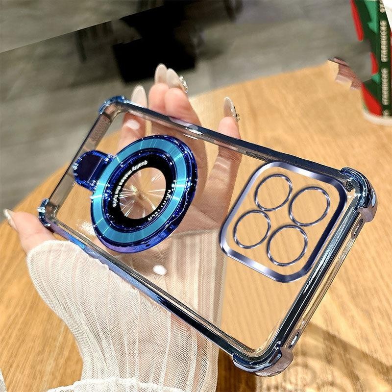 สําหรับ Honor X8b กรณีกันกระแทก Electroplated TPU Stand ฝาหลังเคสโทรศัพท์สําหรับ HonorX8b LLY-LX1 LL