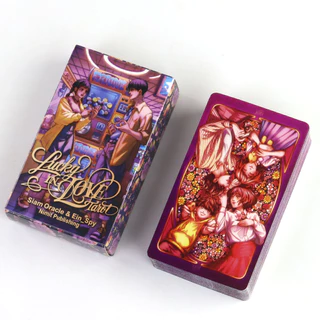 Lucky In Love Tarot Deck 78 ชิ้นการ์ตูนไพ่ทาโรต์ 10.3*6 ซม.ตามไรเดอร์บริกรระบบอะนิเมะธีม