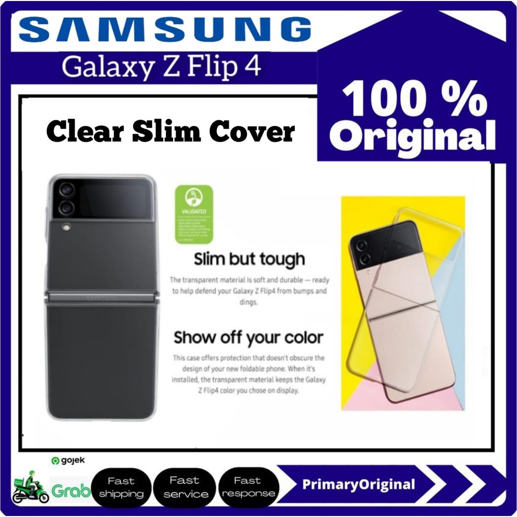 เคส Samsung Galaxy Z Flip 4 Flip4 5G Clear Slim ดั้งเดิม