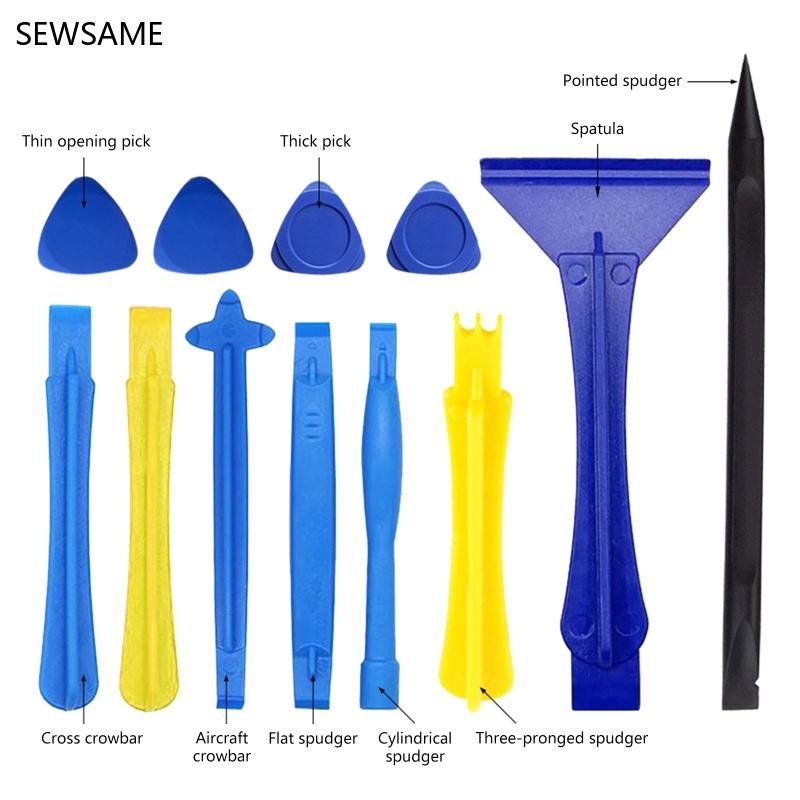 SEWSAME 12 ชิ้นชุดเปิดหน้าจอ Pry เครื่องมือสําหรับแท็บเล็ตแล็ปท็อปซ่อมอิเล็กทรอนิกส์