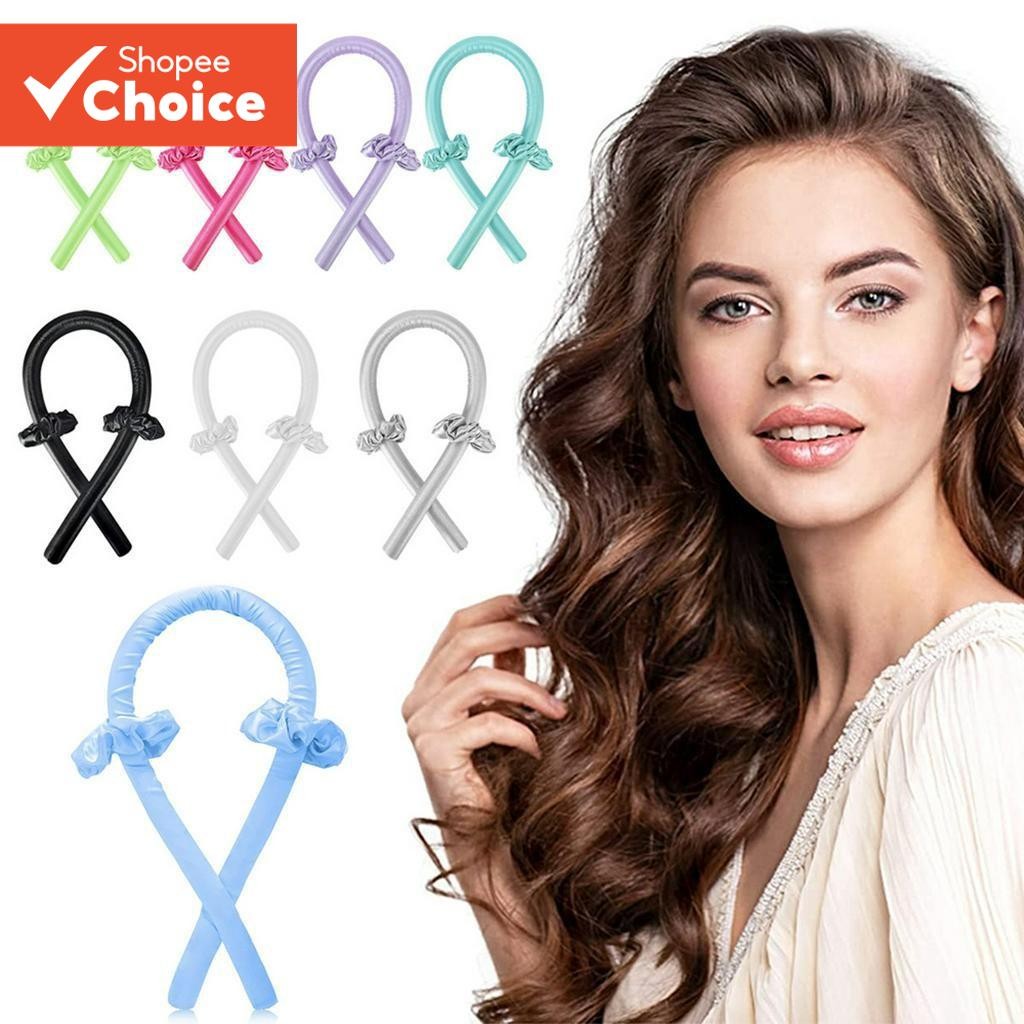 ที่คาดผมม้วนผมแบบไม่มีความร้อน | ไม่มีความร้อน ลูกกลิ้งเก็บขน | เครื่องม้วนผมขี้เกียจไหมสําหรับออกเดทและปาร์ตี้