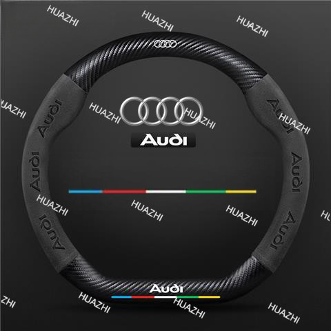 3D คาร์บอนไฟเบอร์หนังพวงมาลัยสําหรับ Audi A4 TT A3 A5 A6 Q7 Q5 RS3 Q3 A7 RS6 RS7 A8L RS5 RS4 Q8