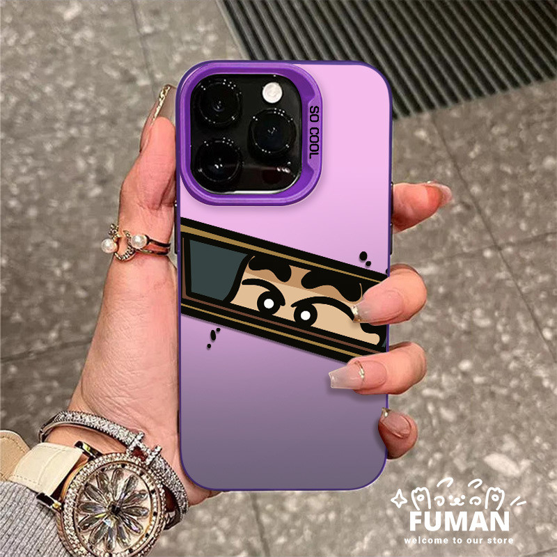 SAMSUNG ตลกเครยอนชินจังเคสโทรศัพท์สําหรับSamsung Galaxy S25 S24 S23 S22 S21 S20 Plus Ultra Lite FE S25 + S24 + S23 + S22 + S21 + S20 + เคสกันกระแทกการ์ตูนเลนส์ป้องกันปกอ่อน - รูปที่ 3