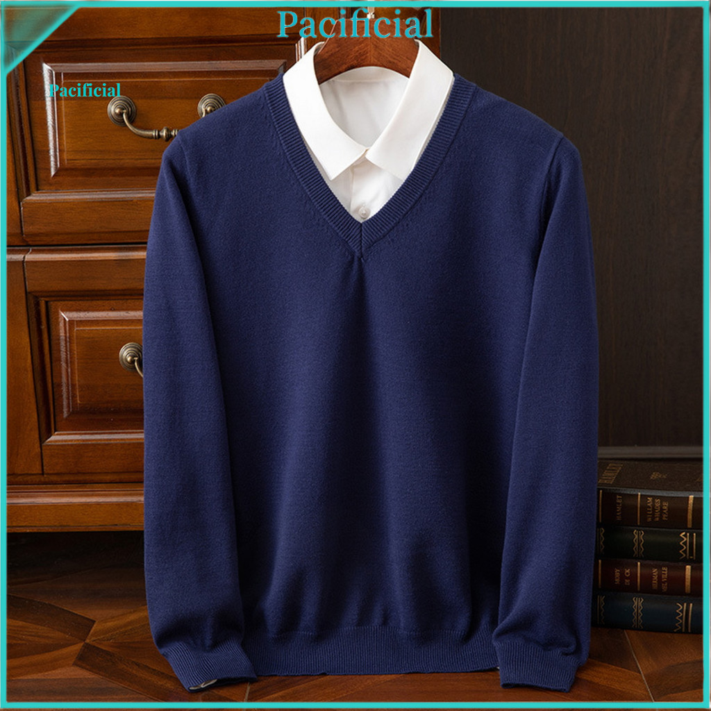 เสื้อกันหนาวผู้ชายแขนยาวสำหรับฤดูใบไม้ร่วงและหนาว ดีไซน์สลิมฟิต เย็บปะติดปะต่อ อบอุ่น สไตล์แฟชั่น亚洲东南风格