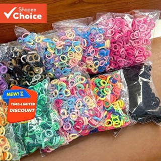 ยางรัดผมไม่มีความเสียหาย 500 ชิ้นสําหรับผู้หญิงและเด็ก, ยางร…