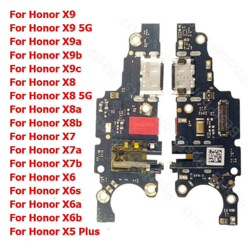 ชาร์จพอร์ตชาร์จสําหรับ Honor X9 X9a X9b X9c X8 5G X8a X8b X7 X7a X7b X6 X6s X6a X6b X5 Plus Usb Connector Pcb