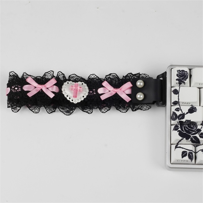 AB สายรัดตกแต่งสายรัดไนลอนลูกไม้สําหรับคีย์บอร์ดเชิงกลสําหรับเล่นเกม 60 ATK68