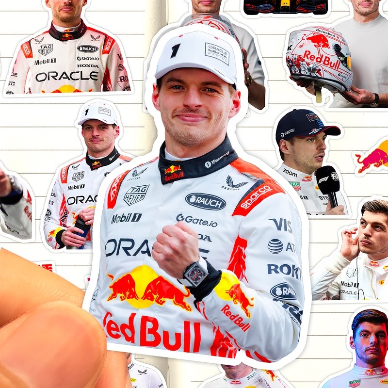 MaxVerstappen Sticker HD Waterproof Red Bull F1 Team Max Verstappen Pan Sticker
