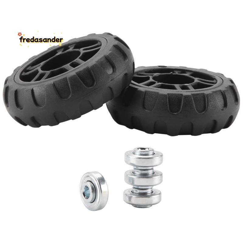 ล้อกระเป๋าเดินทาง 1 คู่กระเป๋าเดินทางอะไหล่ล้อเพลา Deluxe Repair Deluxe Repair เครื่องมือล้อ