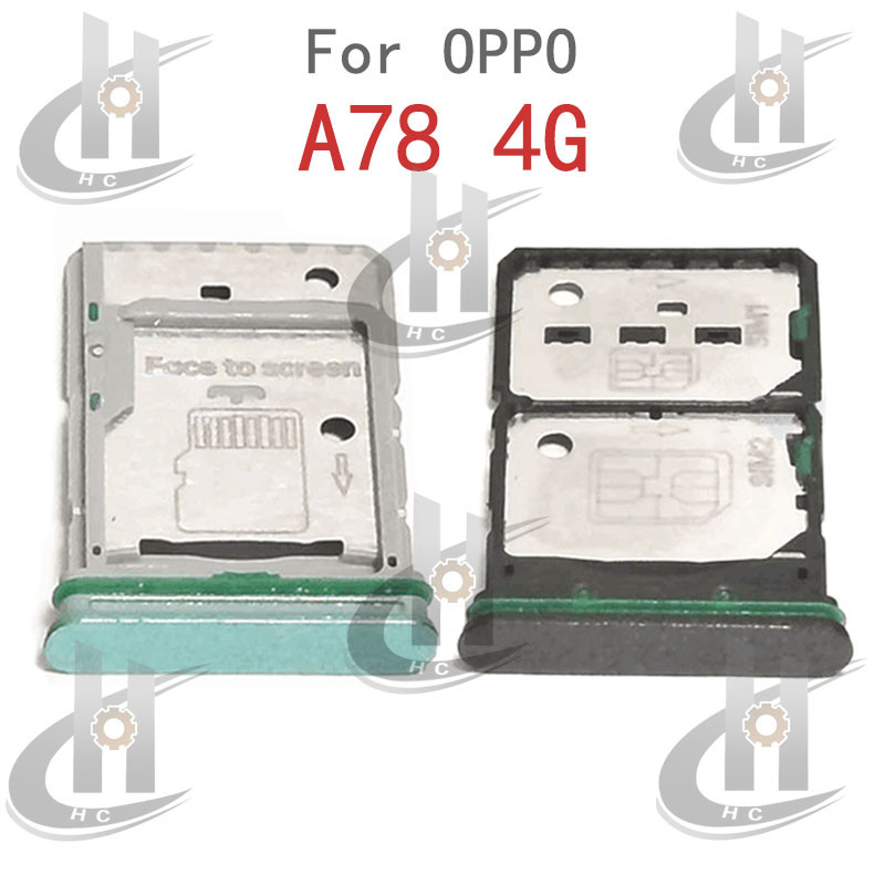 สําหรับ OPPO A78 4G CPH2565 ซิมการ์ดถาดผู้ถือช่องใส่การ์ด Reader SD Slot อะแดปเตอร์อะไหล่