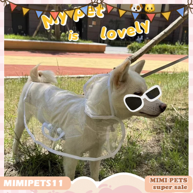LEMON8 ชุดกันฝนหมาใสโปร่งแสง 🐾 กันน้ำดีเยี่ยม เหมาะสำหรับสุนัขพันธุ์ใหญ่ 8XL ใส่สบายทุกโอกาส