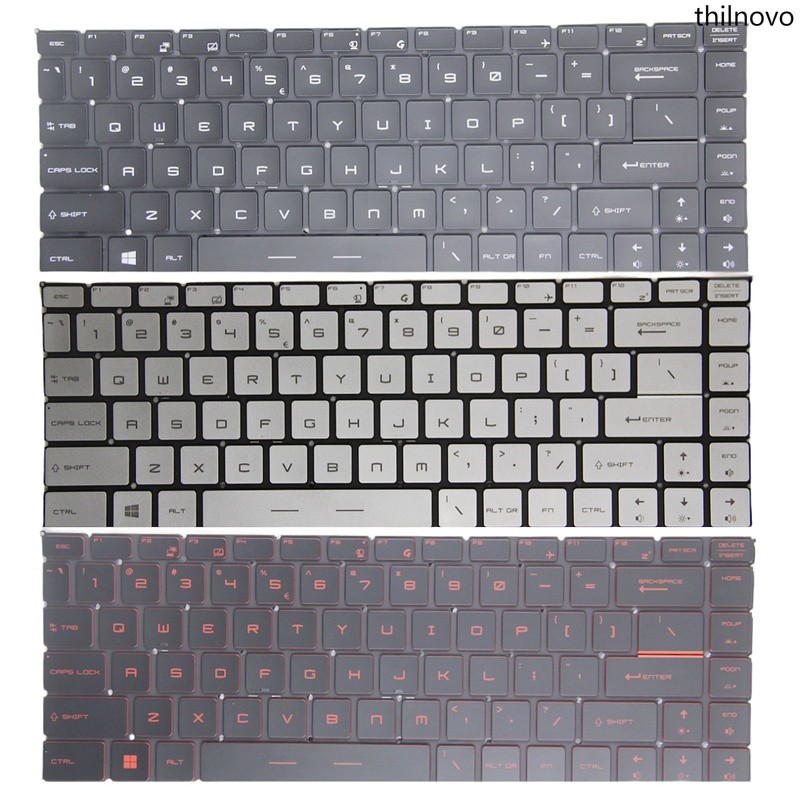 เหมาะสําหรับ MSI GS65VR MS-16Q1/Q2/Q3/Q4 GF63 16R1/R2/R3/R4 PS42 คีย์บอร์ด