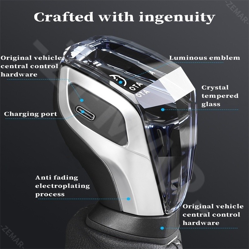 Chevrolet รถคริสตัลจับเกียร์ Shift Knob เรืองแสงเกียร์ สัมผัส เปิดใช้งาน หลายสี หัวเกียร์ ไฟ LED โลโก้รถยนต์ หัวเกียร์ คันเกียร์ Chevrolet Captiva C140 Spark Cruze Sonic Trailblazer Colorado - รูปที่ 4