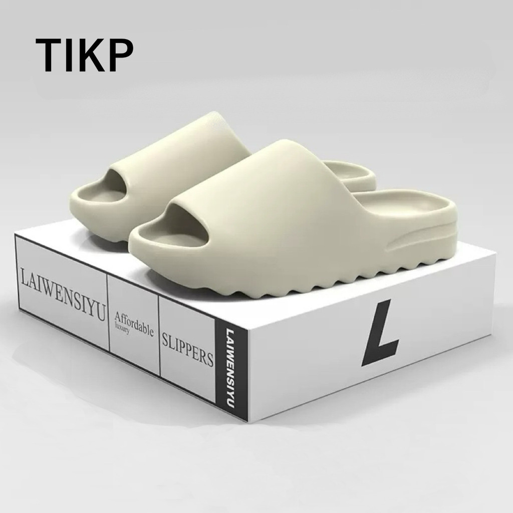 Tikp รองเท้าแตะ พื้นนิ่ม เข้ากับทุกการแต่งกาย แฟชั่นสําหรับผู้ชาย ไซซ์ 36-45