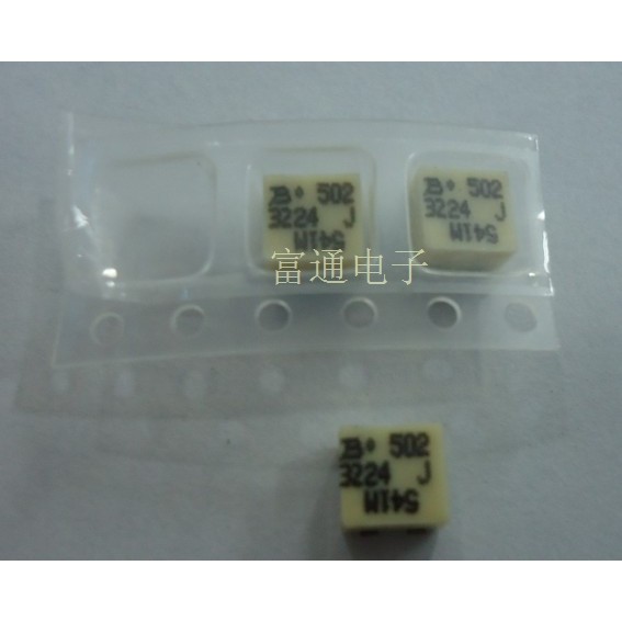 โพเทนชิโอมิเตอร์หลายรอบ BOURNS SMD 3224J-1-502-5K มีจำหน่ายในค่าความต้านทานต่างๆ จากสหรัฐอเมริกา