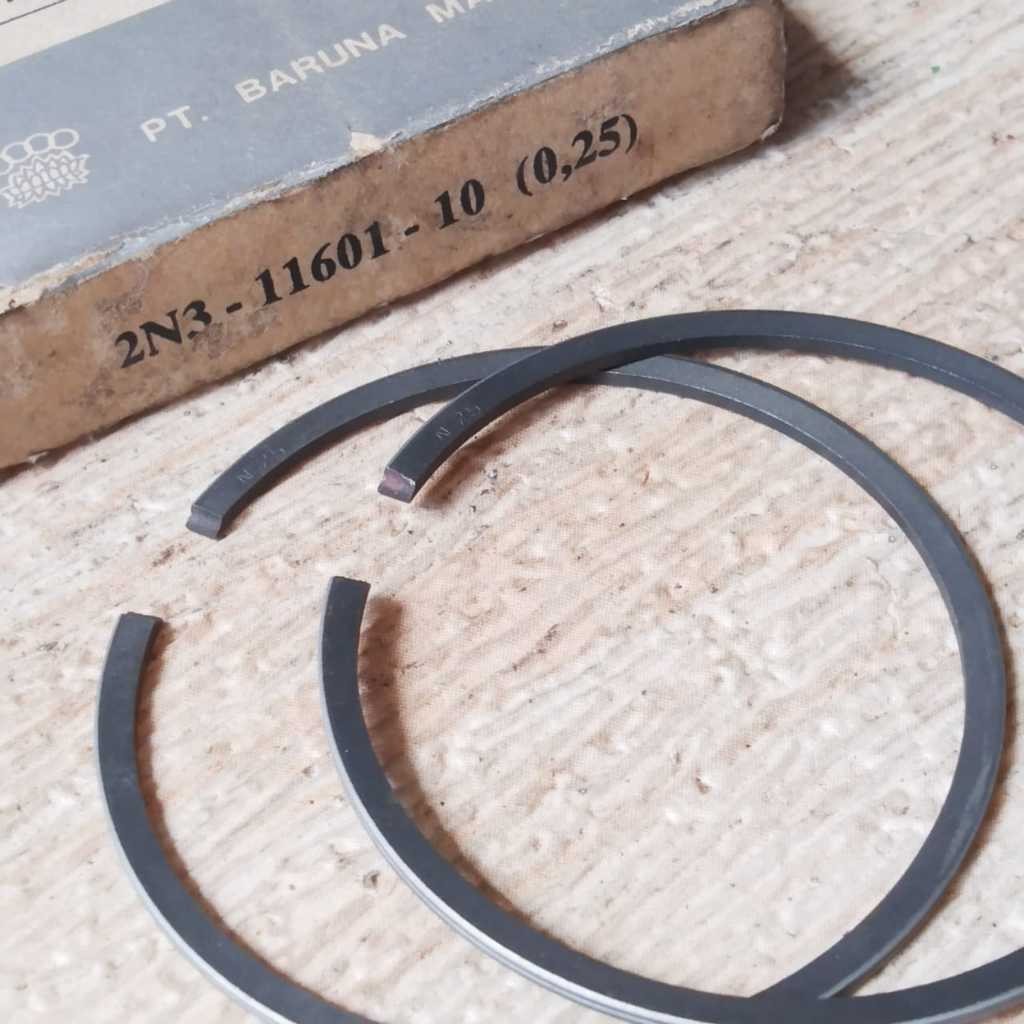 ต้นฉบับ 100% (2N3-120-10) PISTON RING SET OS OVERSIZE 0.25 YAMAHA L2SN L2S