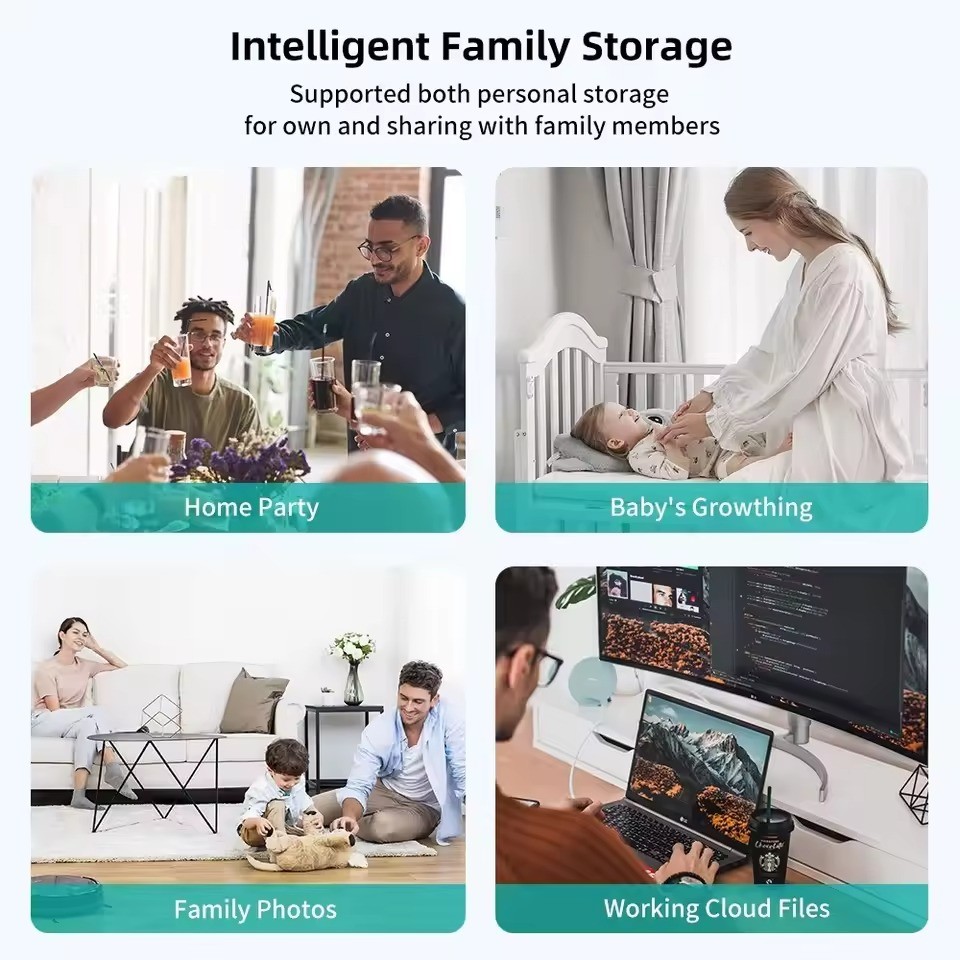 Yottamaster DM1 DM2 20TB NAS Enclosure เครือข่ายคลาวด์ส่วนตัวติดการจัดเก็บเครือข่ายได้ Cloud DiskStation สําหรับ 2.5 3.5 นิ้ว SATA HDD ราคา ถูกที่สุด ดีลบีเคเค แกลเลอรีภาพที่ 3