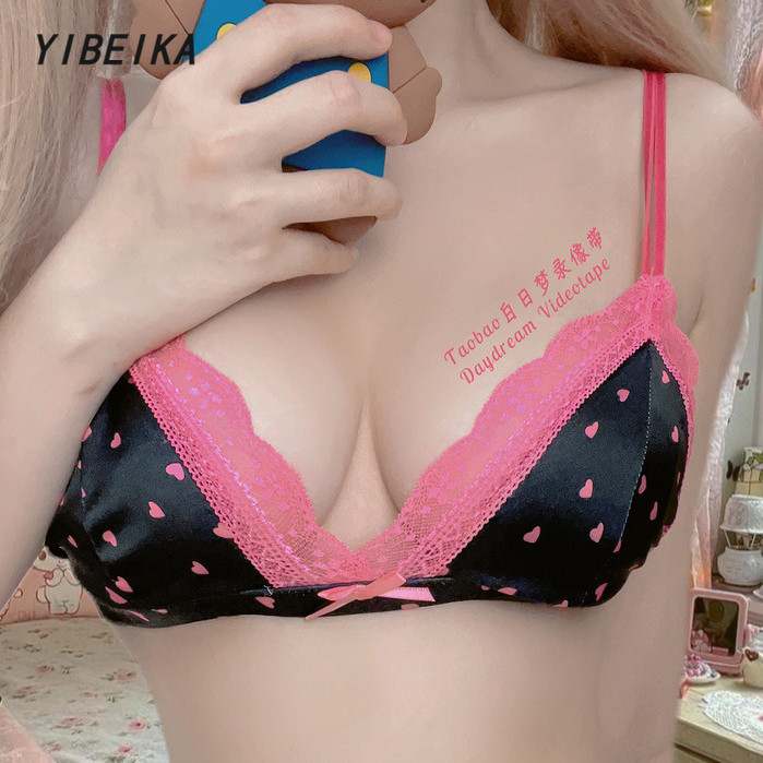 สาวญี่ปุ่นบางฝรั่งเศสสามเหลี่ยมถ้วยชุดชั้นในชุดรักบริสุทธิ์ปรารถนาเซ็กซี่ชุดชั้นในหวาน