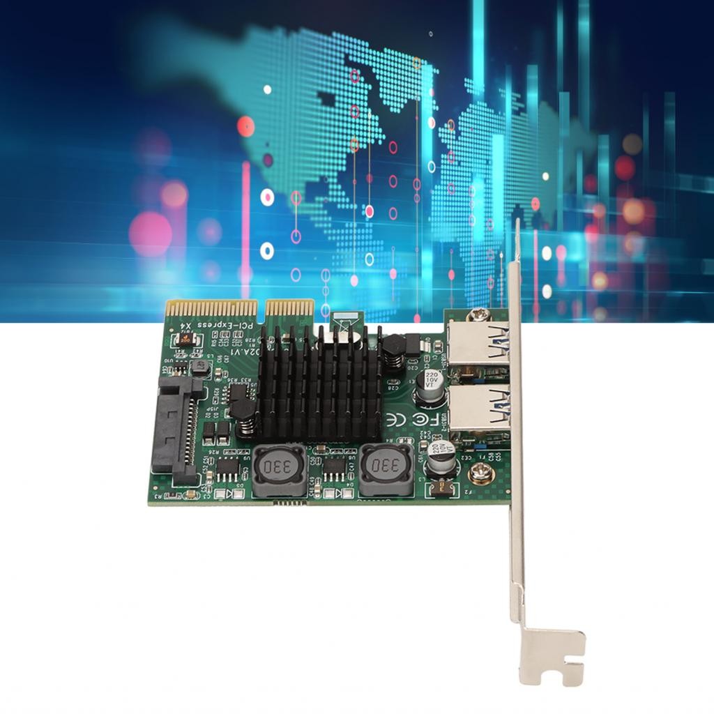 Lloshop-my Fydun USB3.2 การ์ดขยาย 2 พอร์ตความเร็วสูง 10Gbps ASM3142 ชิป USB สําหรับ Win Win7 Win8 Pr