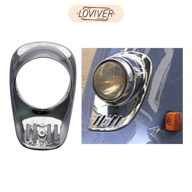 ฝาครอบไฟหน้ารถจักรยานยนต์ Chrome ตกแต่ง Fit สําหรับ Julio AF52 Mouldings