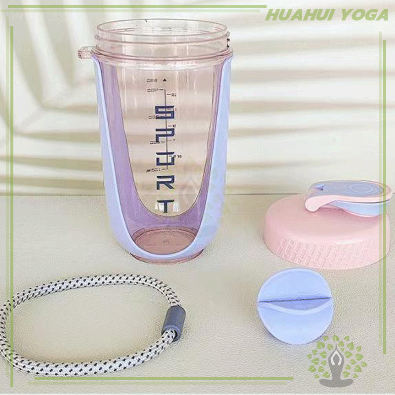 แบบพกพา แนวสปอร์ต ถ้วยปั่น แก้วโปรตีนเชค  แก้วน้ำพกพา แก้วชงโปรตีนสำหรับเขย่าเวย์ - รูปที่ 5
