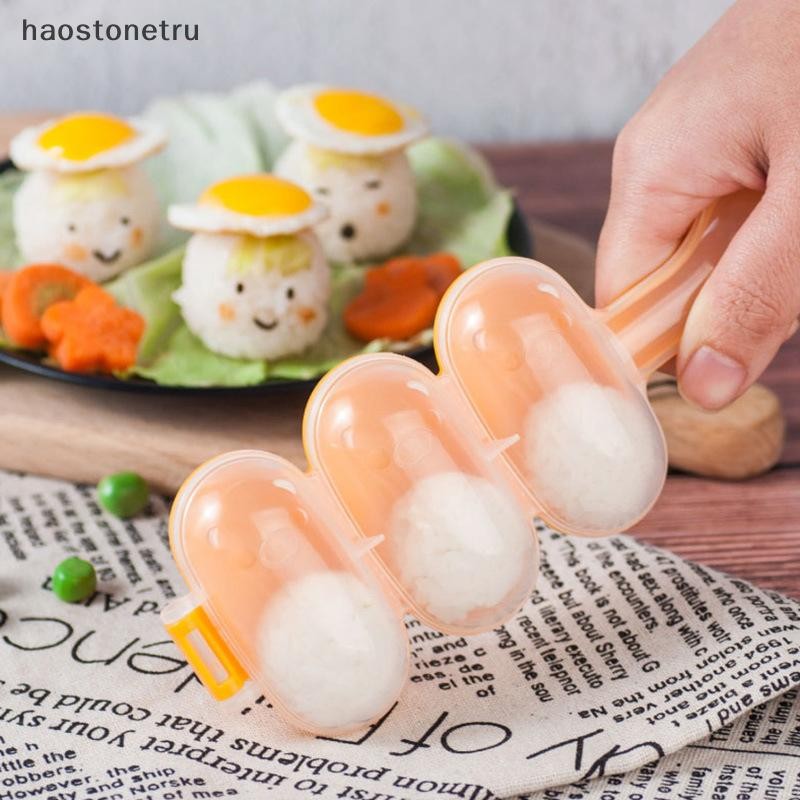 OST 2 ชิ้น/เซ็ต Baby Rice Ball แม่พิมพ์เด็กอาหารกลางวัน DIY เครื่องทําซูชิ Mould เครื่องมือห้องครัว N