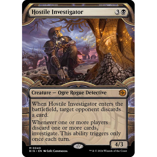 การ์ด EDH PlayTest - Hostile Investigator (สีดํา)