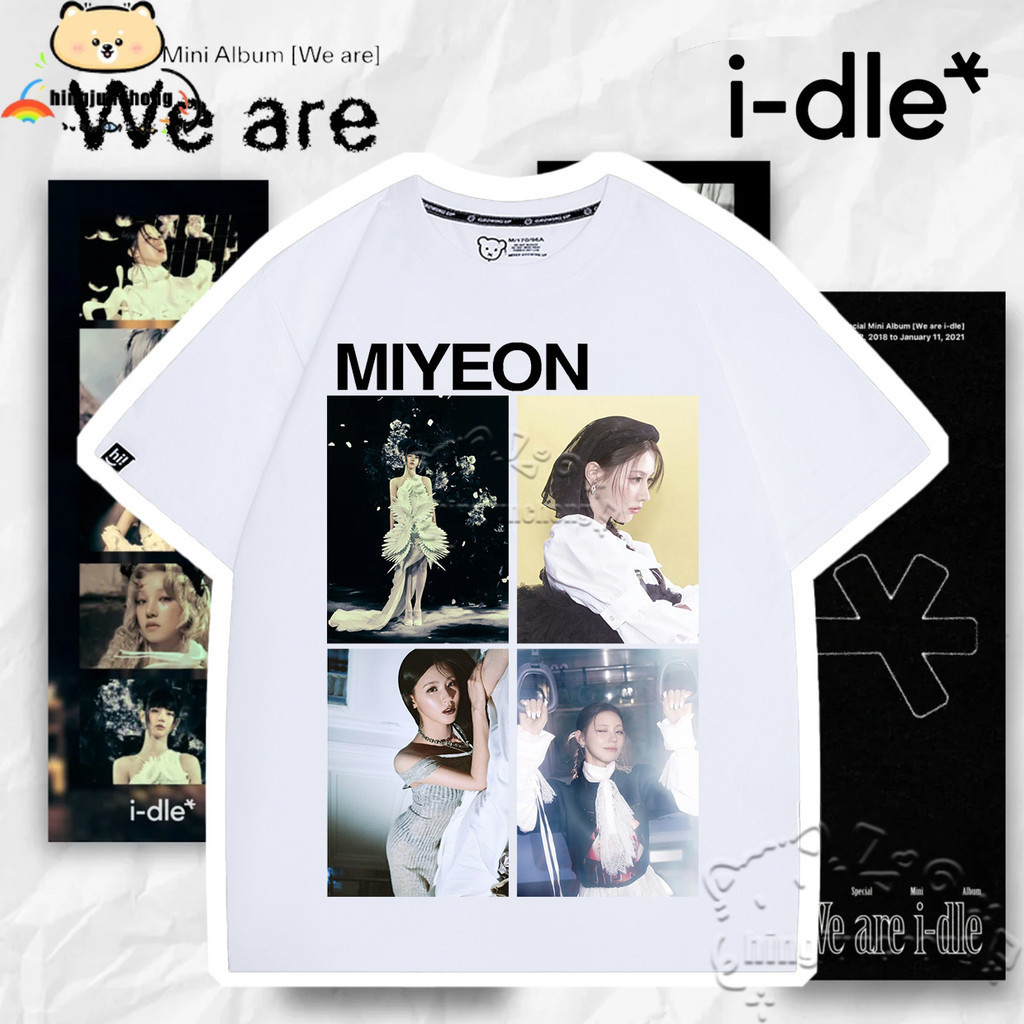 I-DLE Tshirt (G)I-DLE Tshirt I-dle (ไอบัพ) 8th Mini Album [เราเป็น] TShirt Miyeon Photo Four Palace 