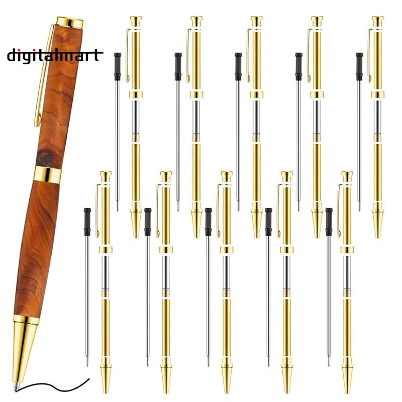 ชุดปากกาเติมเครื่องกลึงอุปกรณ์เสริมสําหรับทําห้องเรียนสํานักงาน DIY 10 ชิ้น C