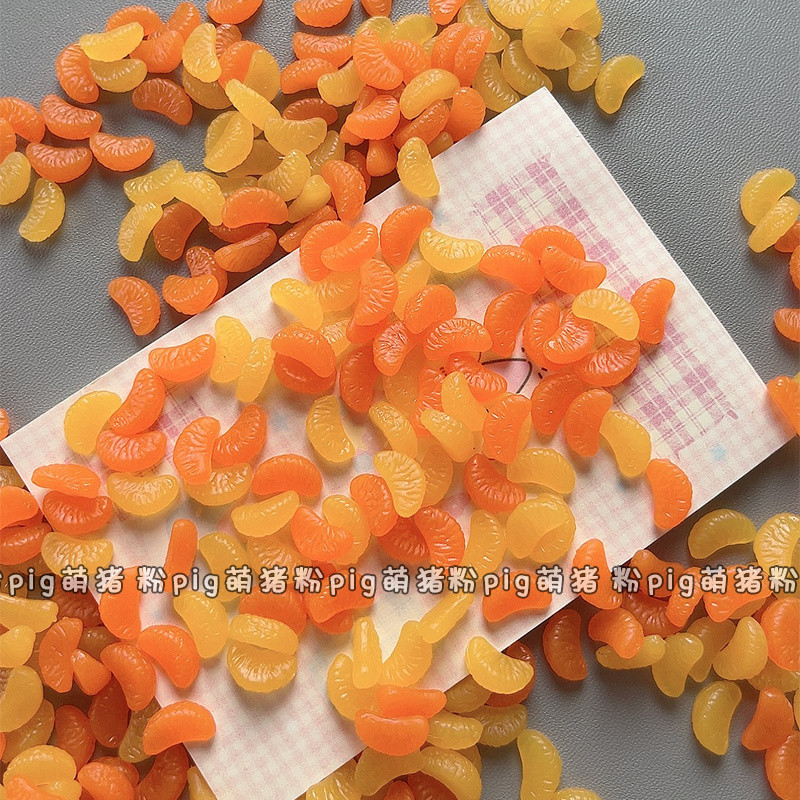 ของเล่นจำลองขนาดเล็ก PVC สีส้มครีม อุปกรณ์เล่นอาหาร DIY ทำมือ วัสดุตกแต่งดินเหนียวเรซิน ราคา ถูกที่สุด ดีลบีเคเค แกลเลอรีภาพที่ 8