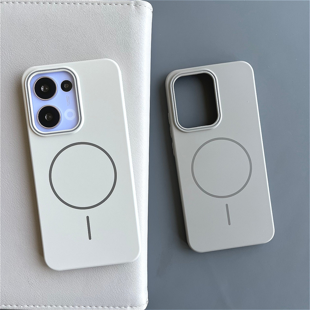 พลาสติก Ultra Thin Macaron Hard เคสโทรศัพท์สําหรับ OPPO A6 PRO Reno 15 14 13 12 11 Pro RENO 15C 13F 12F 14F 11 PRO Plus ค้นหา X9 PRO Fine Magnetic Coil Shock Proof ฝาครอบปลอก