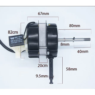 ทํางานต่อเนื่อง 72 ชั่วโมง มอเตอร์พัดลม hatari 16นิ้ว/18นิ้ว 12V 220V 50Hzทั่วไป สายสั้น พร้อม คาปาซิเตอร์ และ ฝาครอบ
