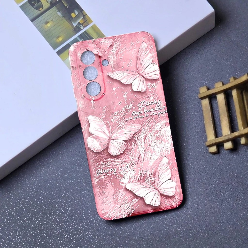 Softcase สําหรับ Samsung A36 5G - Samsung A56 5G Butterfly Motif 08 - เคสสําหรับ Samsung - Softcase 