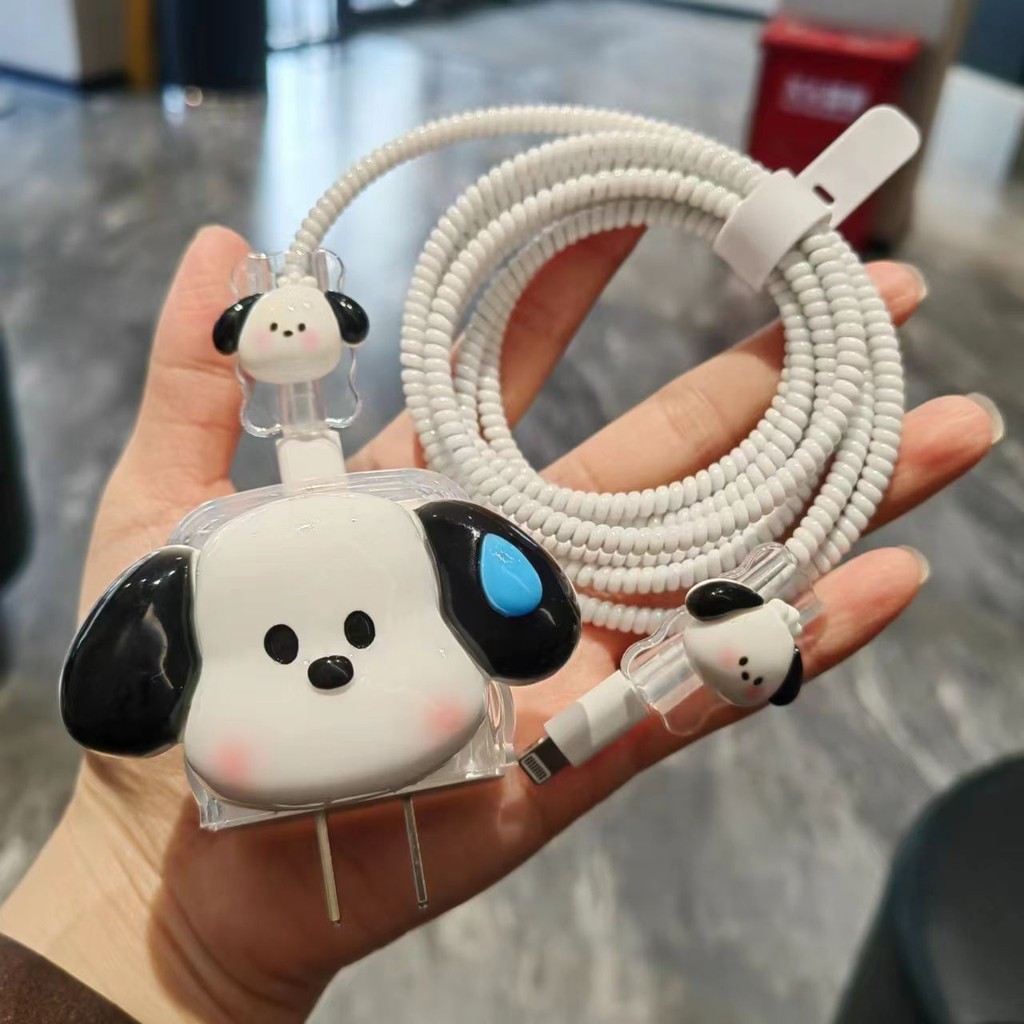 สุนัขน้อยน่ารักสําหรับ VIVO 33w 80W/90W 120w น่ารักการ์ตูน charger Protector สําหรับ charger V50 5g 
