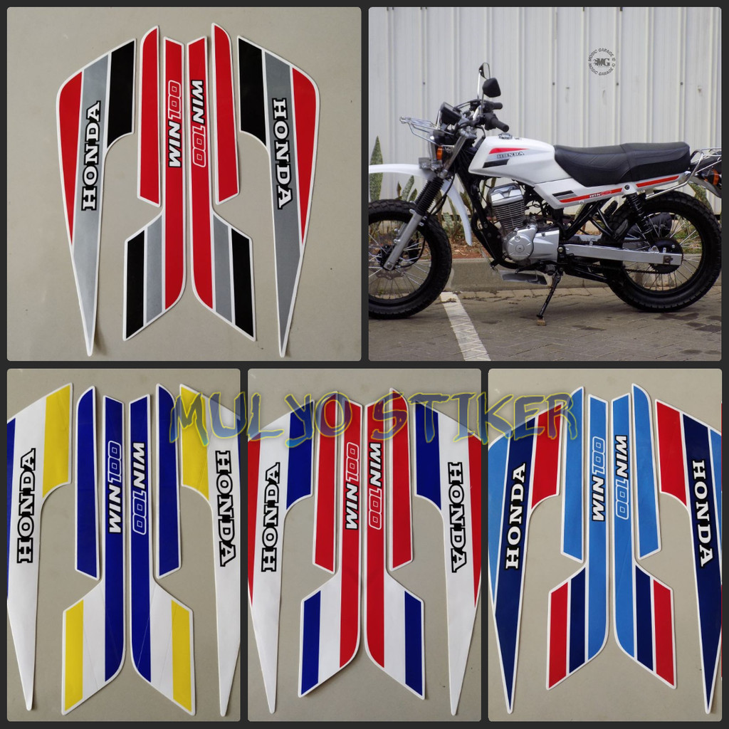 WIN PART STRIPING STICKER LIS LES POLET honda win 100 91 1991 คุณภาพดีที่สุดมาตรฐานรายการร่างกายสติก