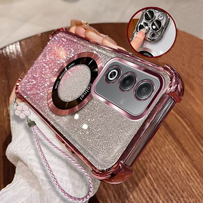 แถมเชือกเส้นเล็กCasing A5 5G A5i pro OPPO A3 PRO 5G เคสโทรศัพท์สําหรับ 2025 ใหม่ซิลิโคนป้องกันสี่มุม FDJ - รูปที่ 3