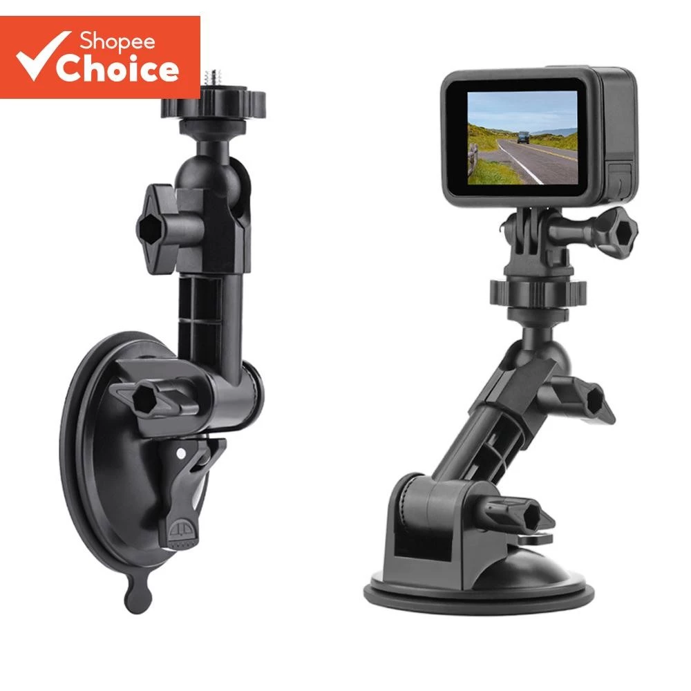 Brdrc ถ้วยดูดสําหรับ Gopro Hero 12 1110 9/Insta 360/Osmo Action/กระเป๋า 3 อุปกรณ์เสริมกล้องรถ Mount กระจกดูดที่แข็งแกร่ง Dash กล้องผู้ถือขาตั้ง Bracket