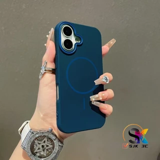ซิลิโคนผิวด้าน เปลือกนิ่มแม่เหล็ก ไอพี 16 โปรแม็กซ์ เคสโทรศัพท์สําหรับ ไอโฟน 16 15 14 13 12 11 มือโปร สูงสุด 16 บวก 11ปลอกซิลิโคนกันกระแทกป้อ